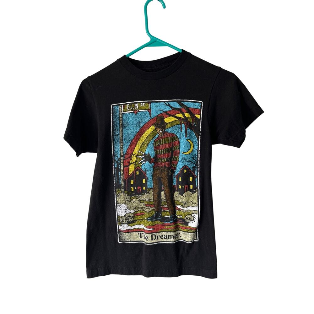 Nightmare on Elm Street The Dreamer Freddie Graphic Black Short Sleeve Tee XS